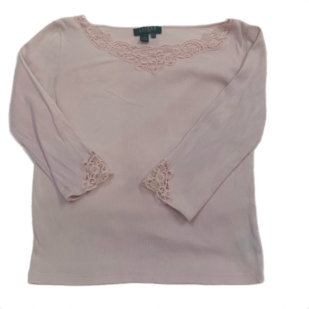 Lauren Ralf Lauren ribbed cotton top P/S